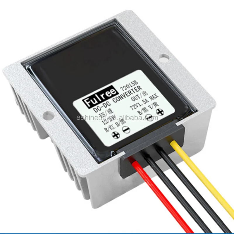 Aqxreight 20A DC Voltage Converter – 72V To 12V Power Reducer, 240W, Full Sealed Aluminum Casing For Vehicles & LED Systems