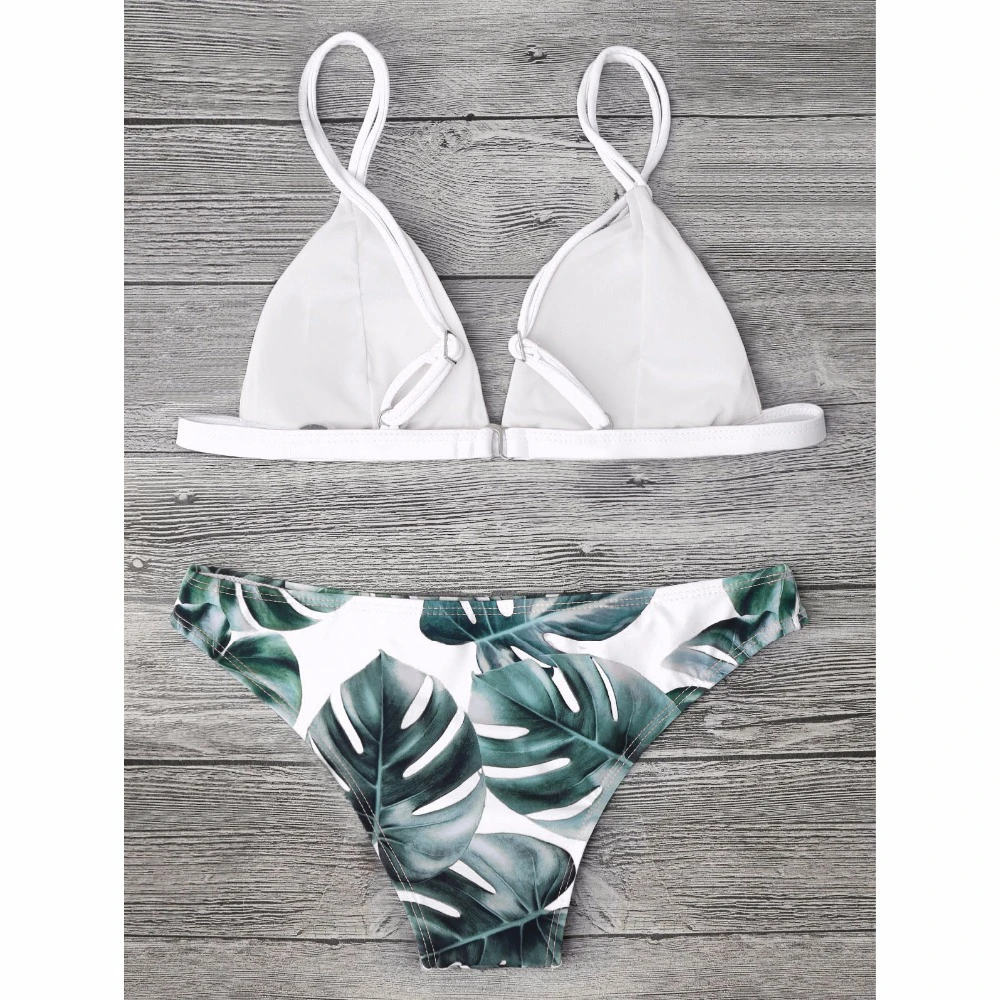 palm print bathing suit