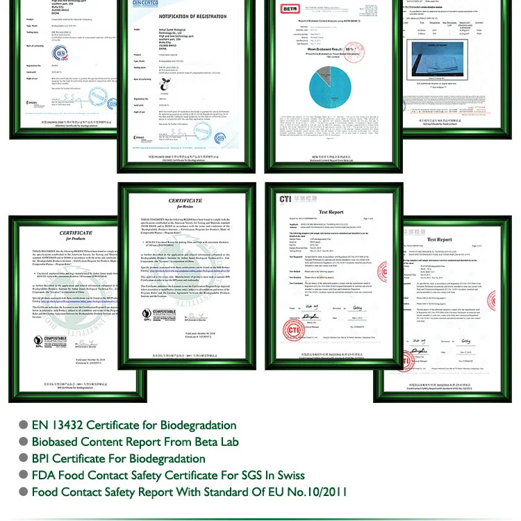 100% biodegradable and compostable PLA Plastic white coffee cup lid