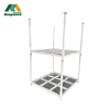 Can be stack able for 4 levels high warehouse shelf rack storage nestainer rack