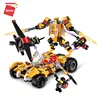 Qman Combination Chariot chariot assembly christmas building blocks diy car kit for role play