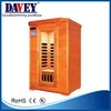 3 people solid wood sauna room dry stream with window