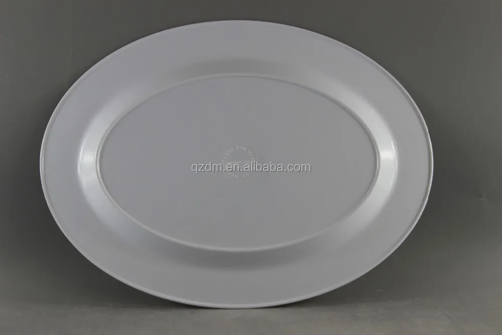 14 Inch Melamine Oval Shape Food Serving Tray