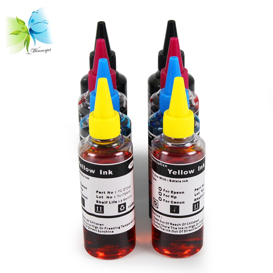 Winnerjet Food Grade Edible Printing Ink For Hp Printers Ink Cartridge