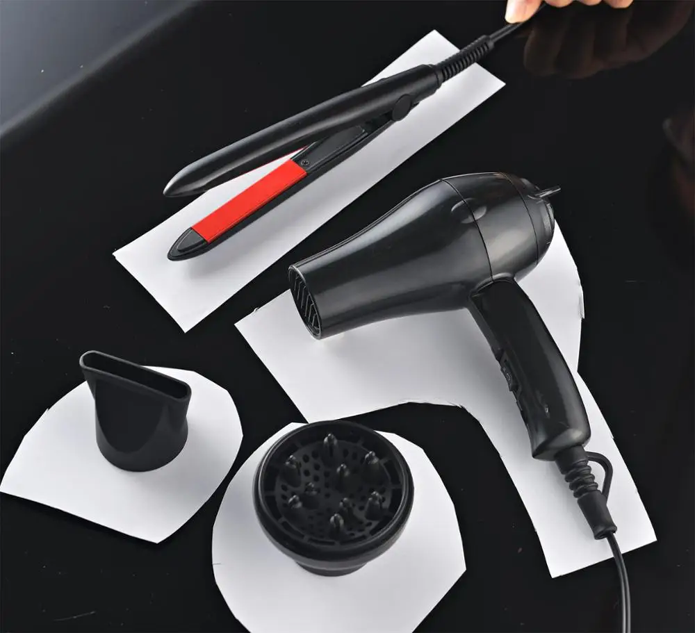 Huadi Foldable Mini Travel Hair Blow Dryer Dual Voltage With Diffuser