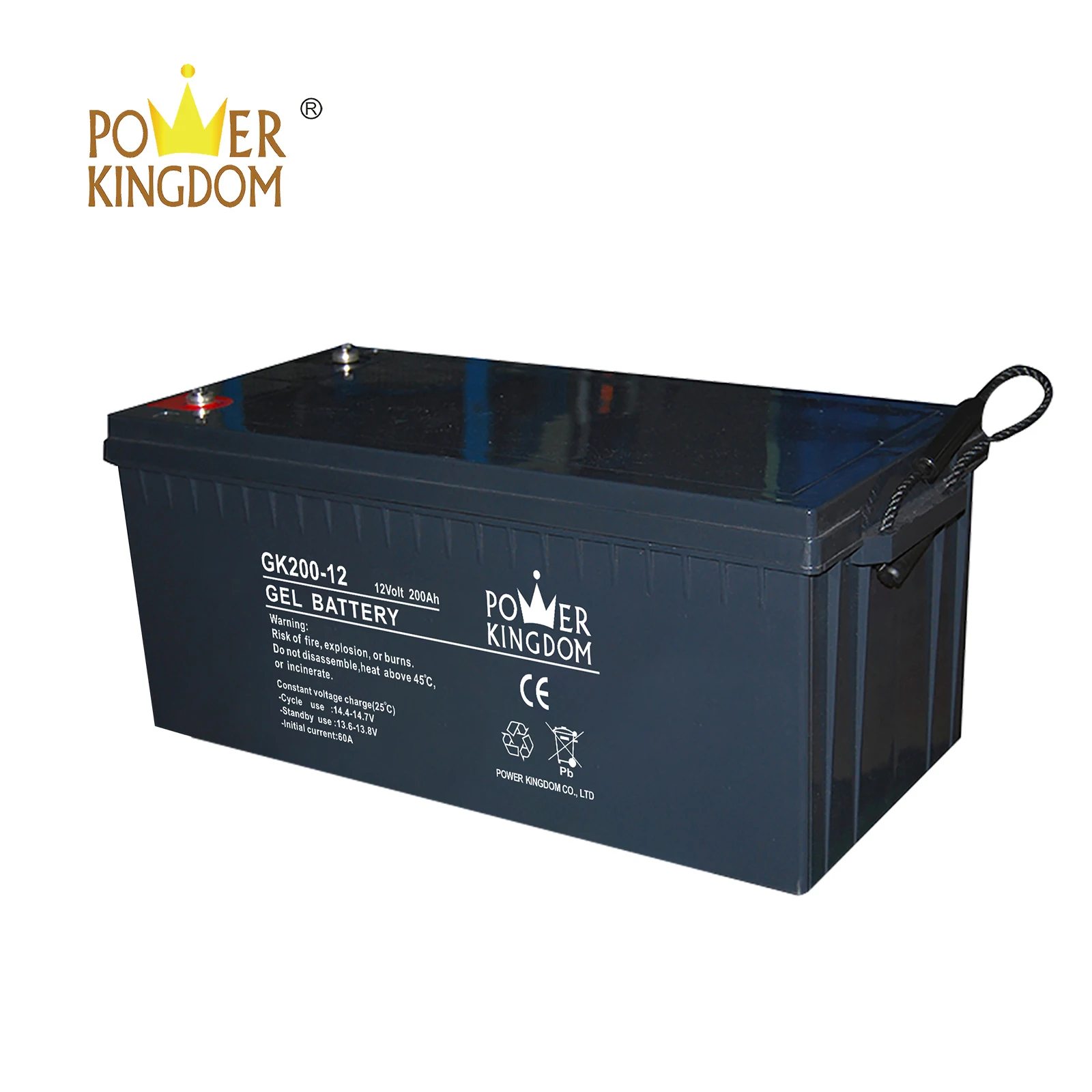 Power Kingdom sealed lead acid rechargeable battery 6v 4ah company solor system-2