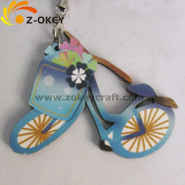 ZWP1252 Wholesale bike-shape wood pendant alibaba com