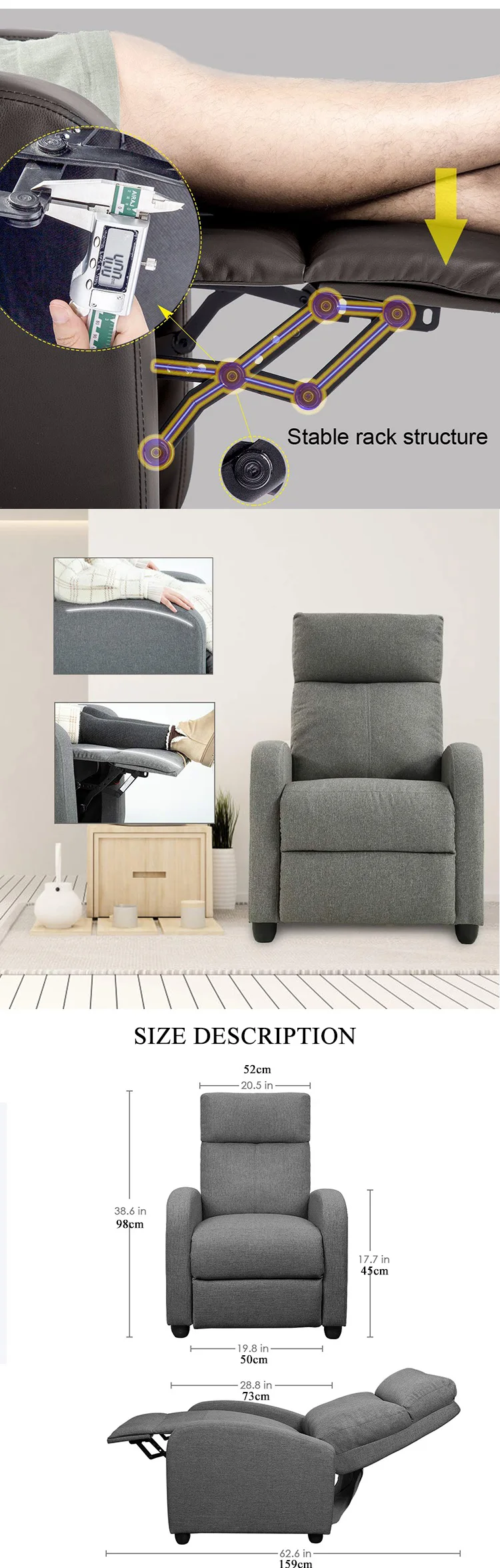 recliner chesterfield sofa