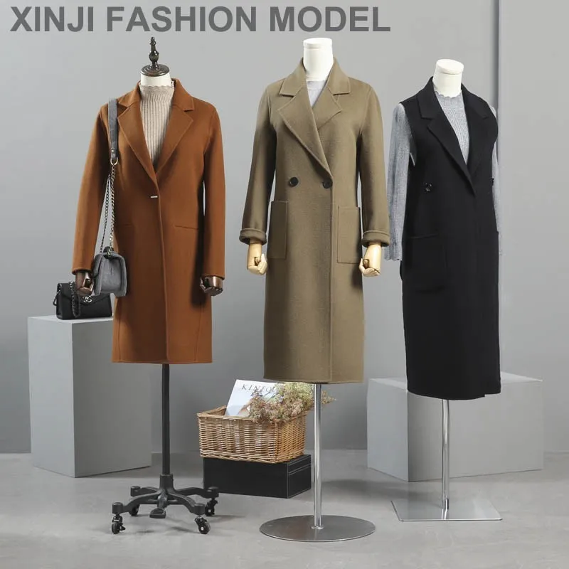 Xinji Fashion Designer Half Body Fabric Covered Adjustable Mannequins ...
