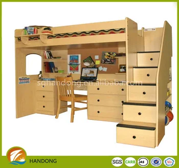 Junior Dorm Study Bunk Bed With Desk Drawer Underneath Buy Study