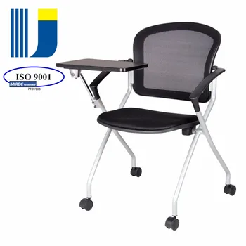 School Training Foldable Chair With Writing Tablet Wheels For Seminar Meeting Use 3159 5 Buy Training Chair With Tablet Folding Chair With Writing