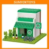 3D Theme Scheduler Toys Coffee Shop DIY Kids Interlocking Building Block
