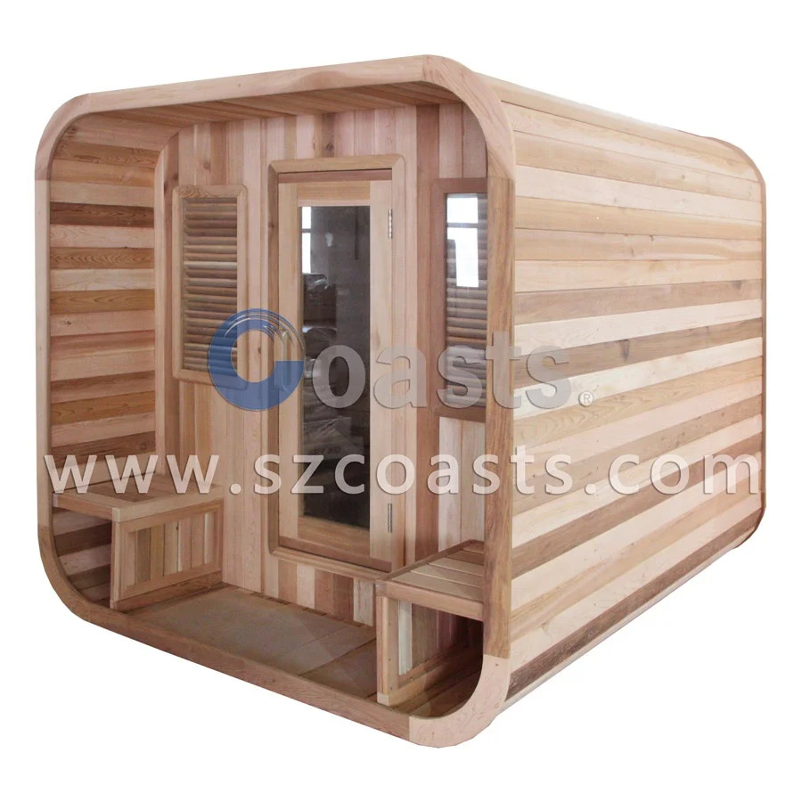 2023 Wholesale Price Cube Sauna Outdoor Sauna Room Cedar Wood Buy