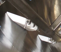 food grade scrapers for batch pasteurizer