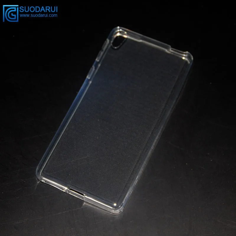Silicon Clear TPU cover For Sony Xperia E4 transparent case