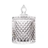 High quality antique decorations glass candle jar candle holder with customer gift box