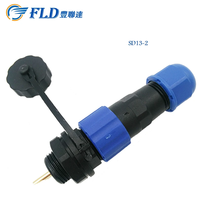 Rear Mounted Nut Socket 2 Pin Low Voltage Connector Magnetic Power ...