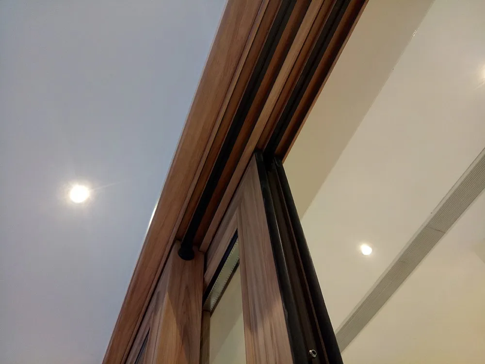 AS2047 Custom Made Thermal Break Aluminium Sliding Door Grid Glass Living Room Door