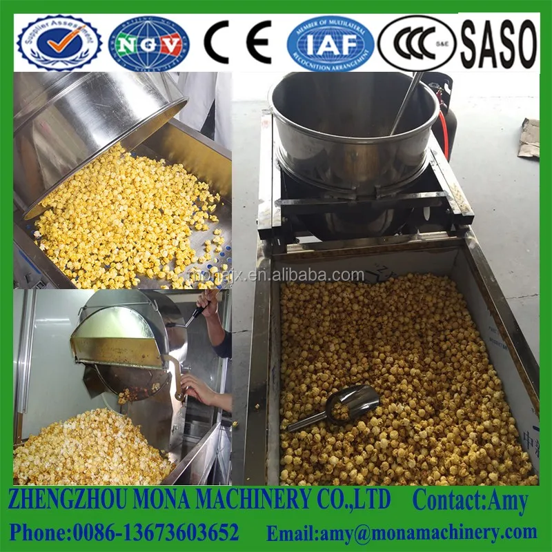 Kettle Sweet Caramel Popcorn Machine/ Popcorn Making Machine /spherical