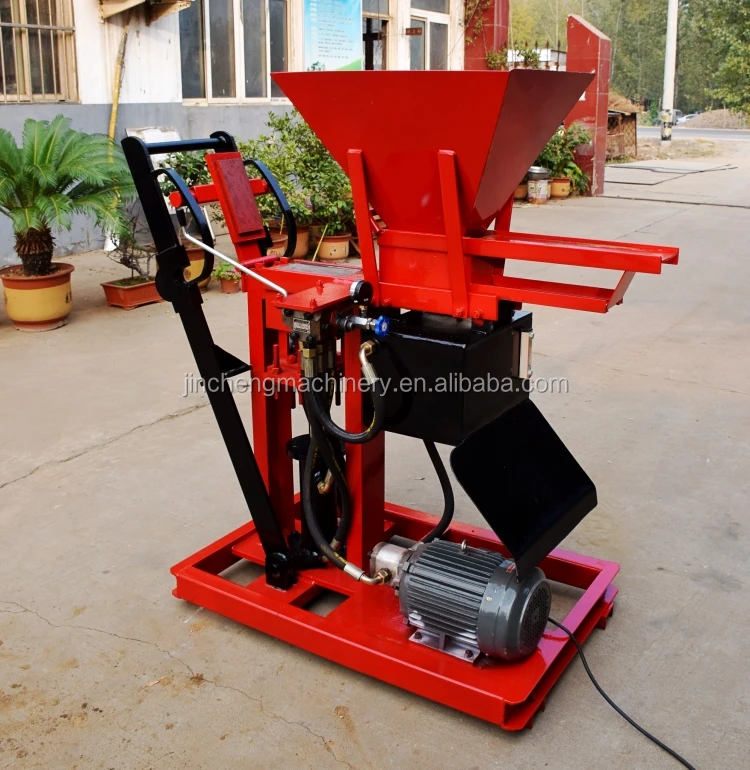 Compressed Earth Block Machine 2-15 Clay Soil Interlocking Brick Making ...