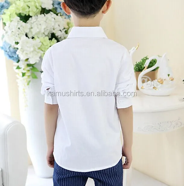 plain white school shirt