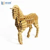 New design Chinese zodiac horse intelligence children's puzzle paper jigsaw puzzle animal 3d puzzle