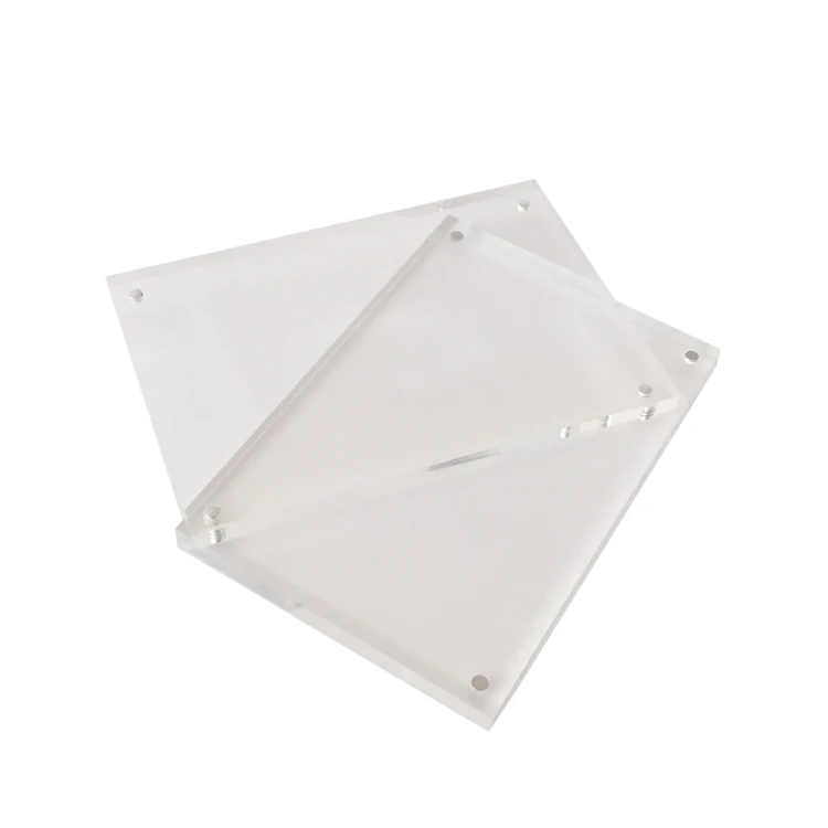 Clear customized acrylic metal magnetic picture photo frame.jpg