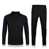 Wholesale 2016 top quality France soccer training sweater suit black blue national team football tracksuit