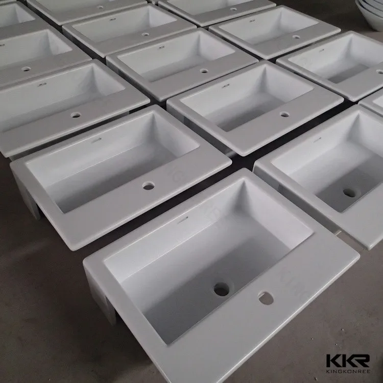 Espagnole lavabo, kingkonree surface solide lavabo lavabo de salle ... Lavabo salle de bain espagnol