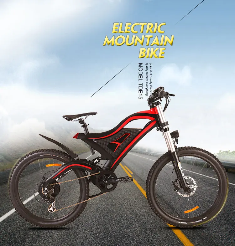 36v/48v Electric Dirt Road Bike With Mozo Suspension Shoulder Fork