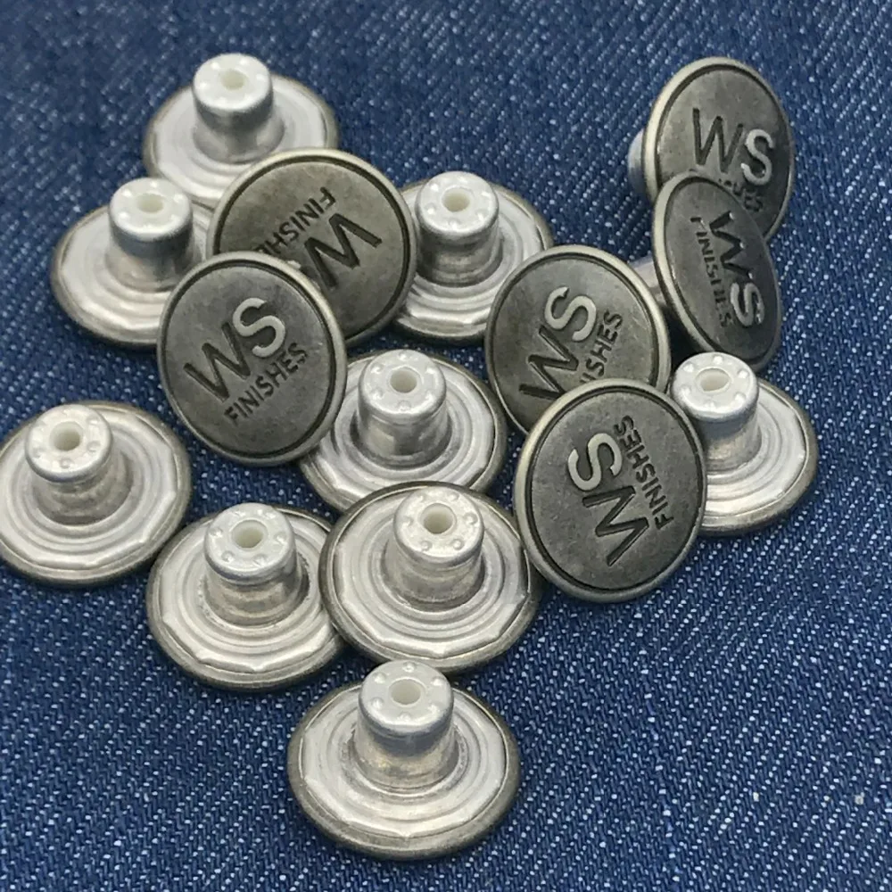 Wholesale cheap price metal jeans button rivet with custom logo