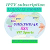 IPTV 6000+ channels 8000 VOD UHD FHD HD 4K M3U apk iptv subscription 12 months USA Europe adult x x x reseller panel