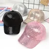 Baby Summer Solid Sequin Children Hat Gillter Baseball Kids Sun Caps Casual Girls Hip Hop Caps