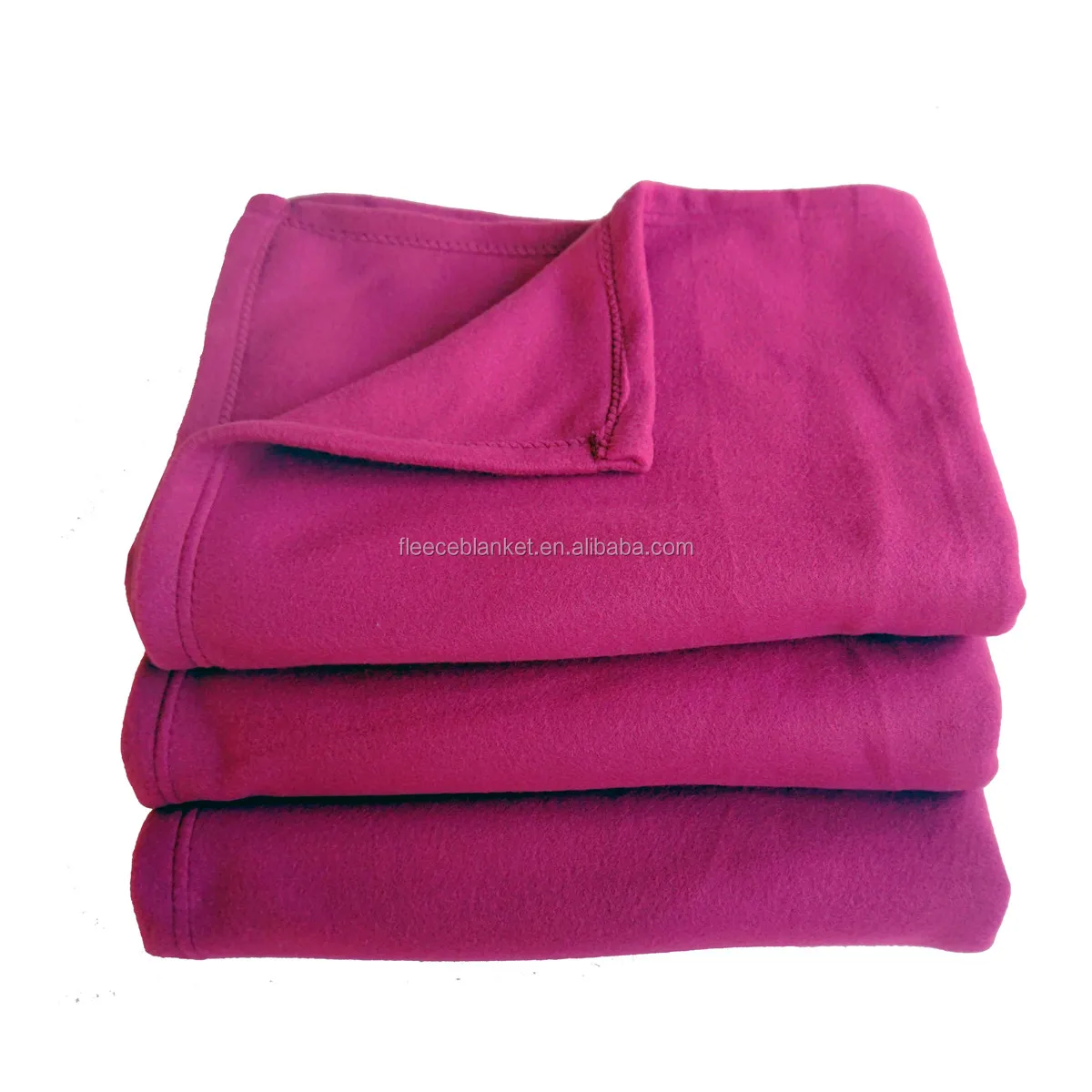 Cheap Wholesale Fleece Blankets Solid Color 100polyester China Factory