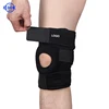 Dual Side Hinged Knee Stabilizers Adjustable Brace Open-Patella Support for Sports