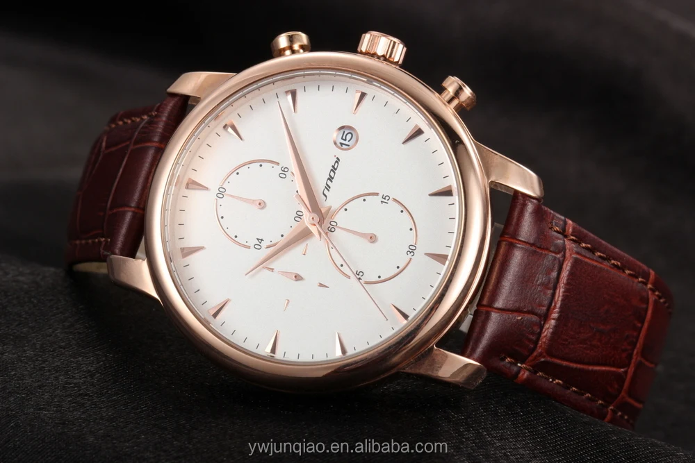 Sinobi 9541 China Brand Luxury No Number Man Watches With Calendar