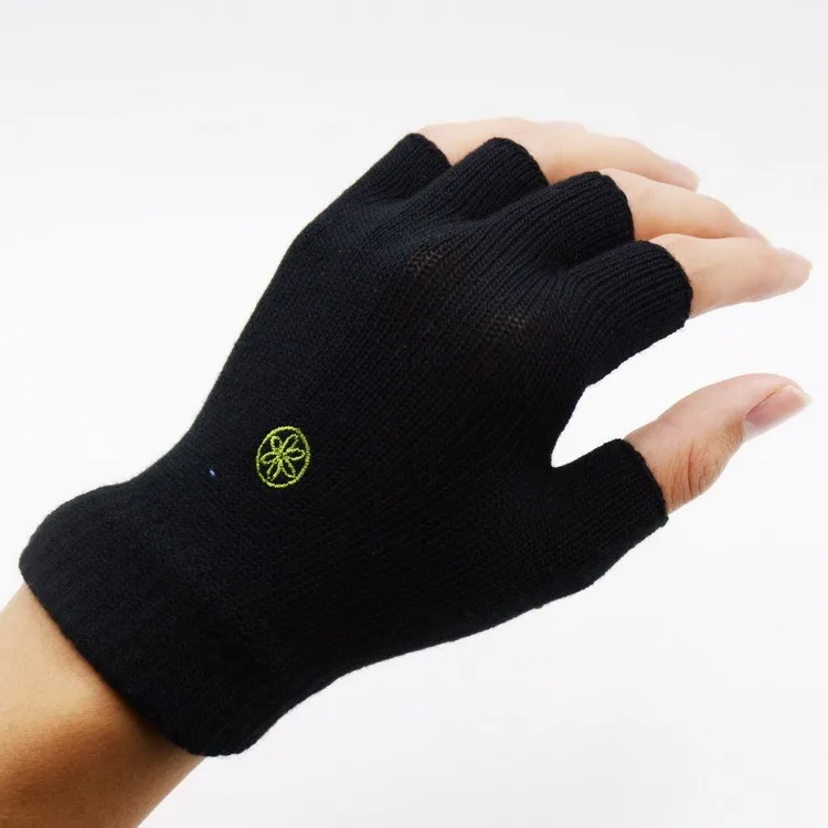 Pri Nonslip Grip With Silicone Fingerless Yoga Set Gloves For Pilates