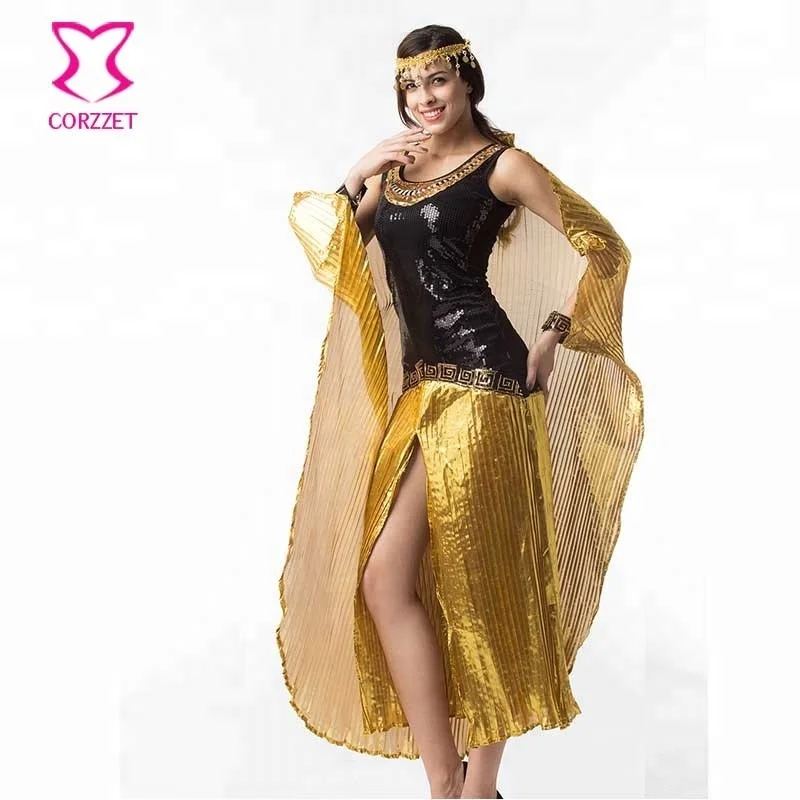 Corzzet Women Adult Halloween Carnival Exotic Costumes Sexy Egyptian