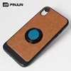 Stylish Slim ring holder design pu leather shell soft tpu silicone bumper back cover for Xiaomi redmi 6a case cover