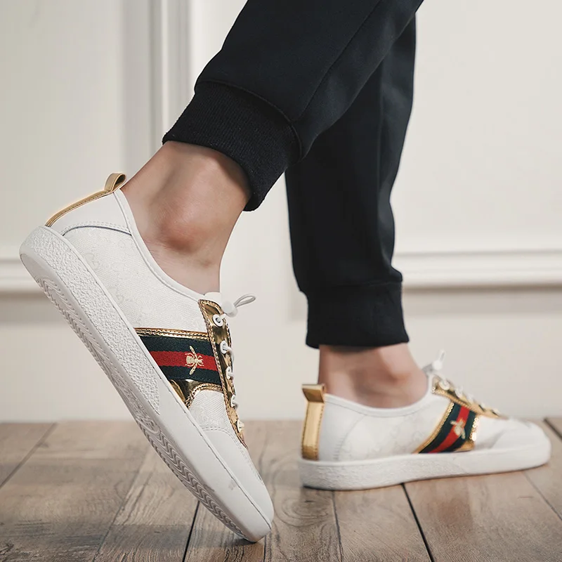 2019 New Arrived Little Bee Fashion Low sneakers Male casual shoes Comfortable Breathable Runner shoes  size 36-47