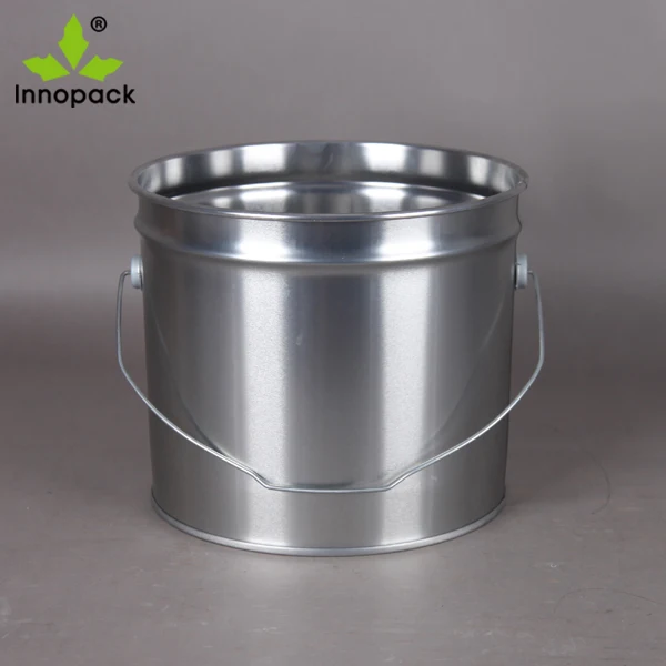 Download 10l Silver Round Metal Paint Bucket With Metal Lid - Buy Metal Paint Bucket,Metal Bucket,10l ...