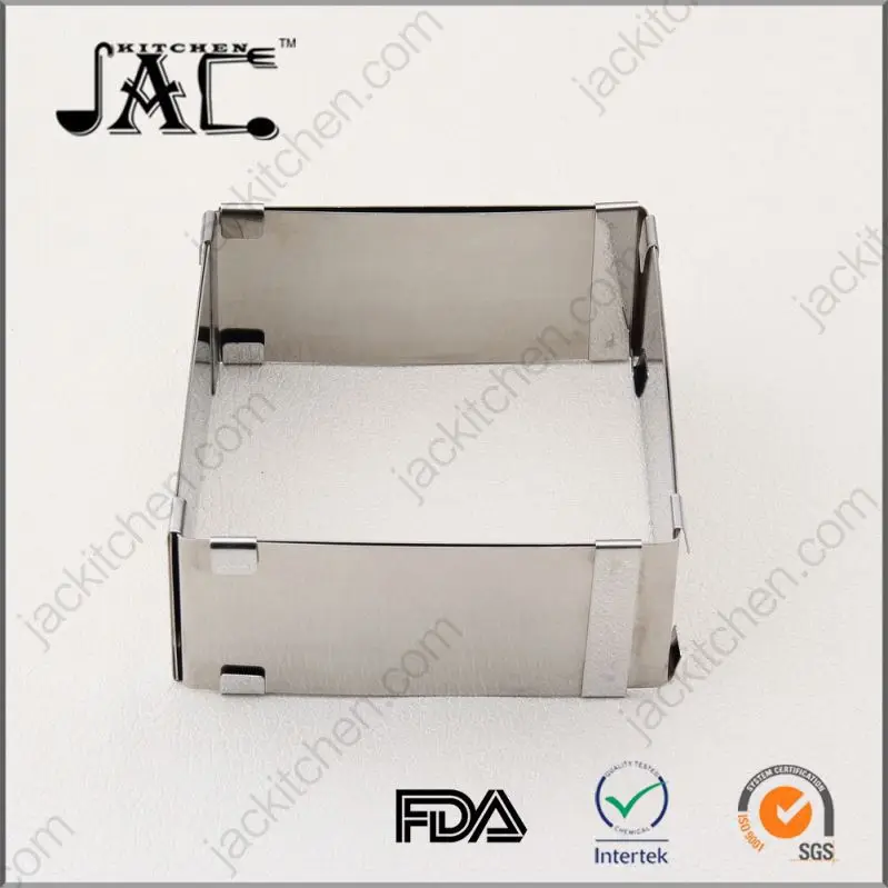 Eco Friendly Stainless Steel Heart Shape Sliver Cake Mold