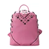 2019 New fashion girl rivet diamond real cow leather backpack for women direct factory outlet professional manufacturer