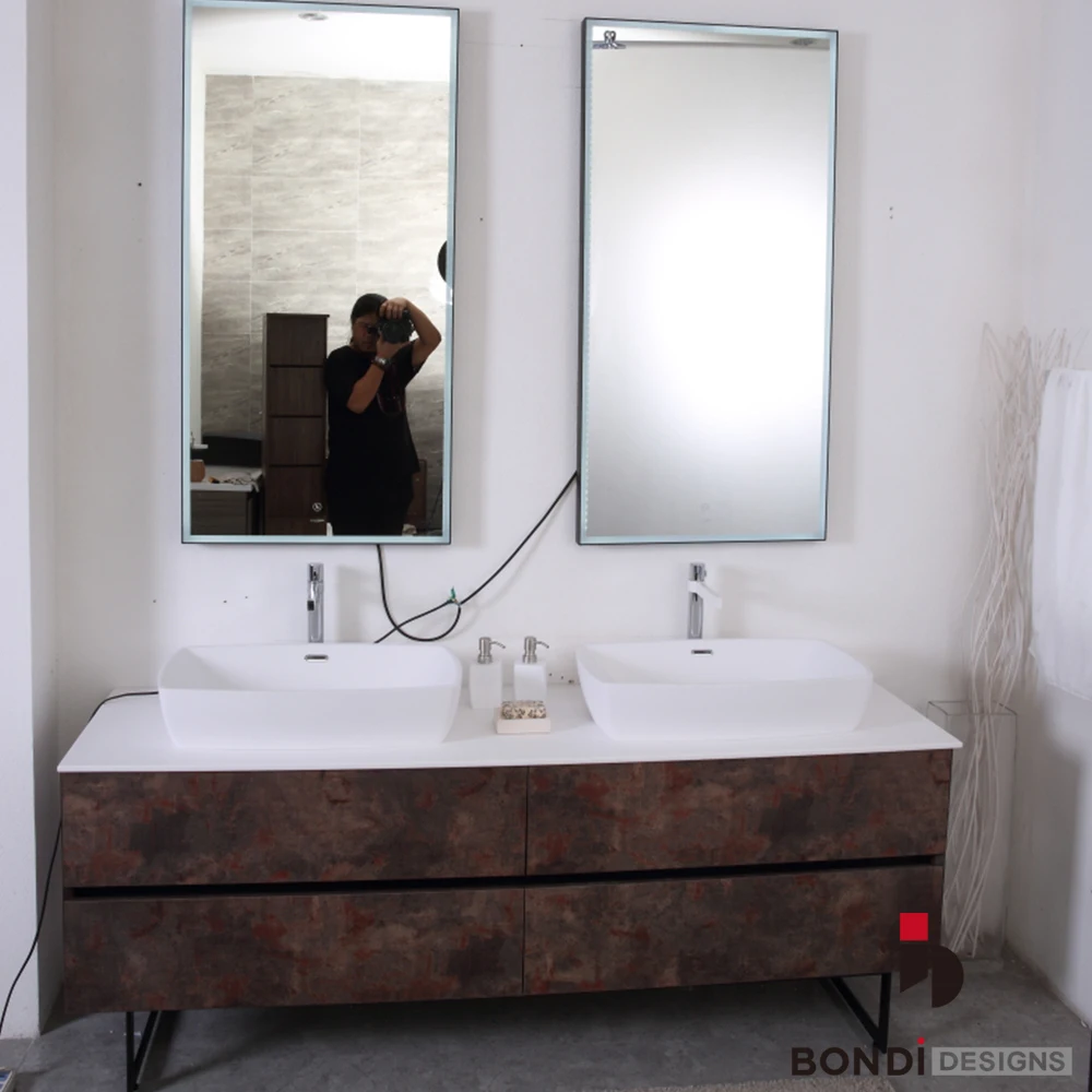 Luxury Curved Spanish Floating Led Mirror Bathroom Vanity Furniture With Double Sink Buy Bathroom Vanity Bathroom Vanity Furniture Double Sink