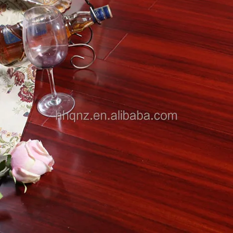 Household Dark Red Okan Solid Wood Flooring For Indoor Household Dark Red Okan Solid Wood Flooring For Indoor