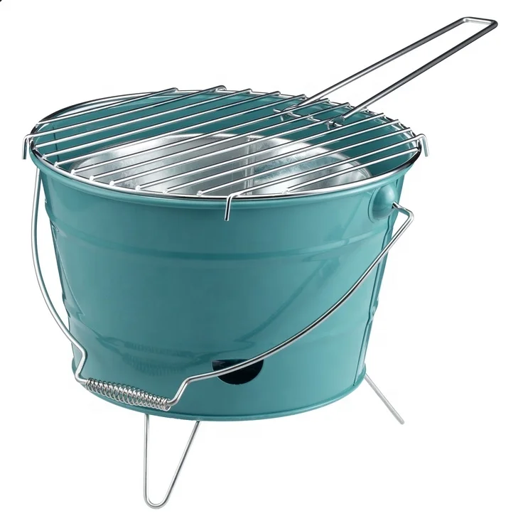 10'' Portable Garden Charcoal Barbecue Bucket Bbq Grills For Outdoor Cooking Buy Portable Bbq