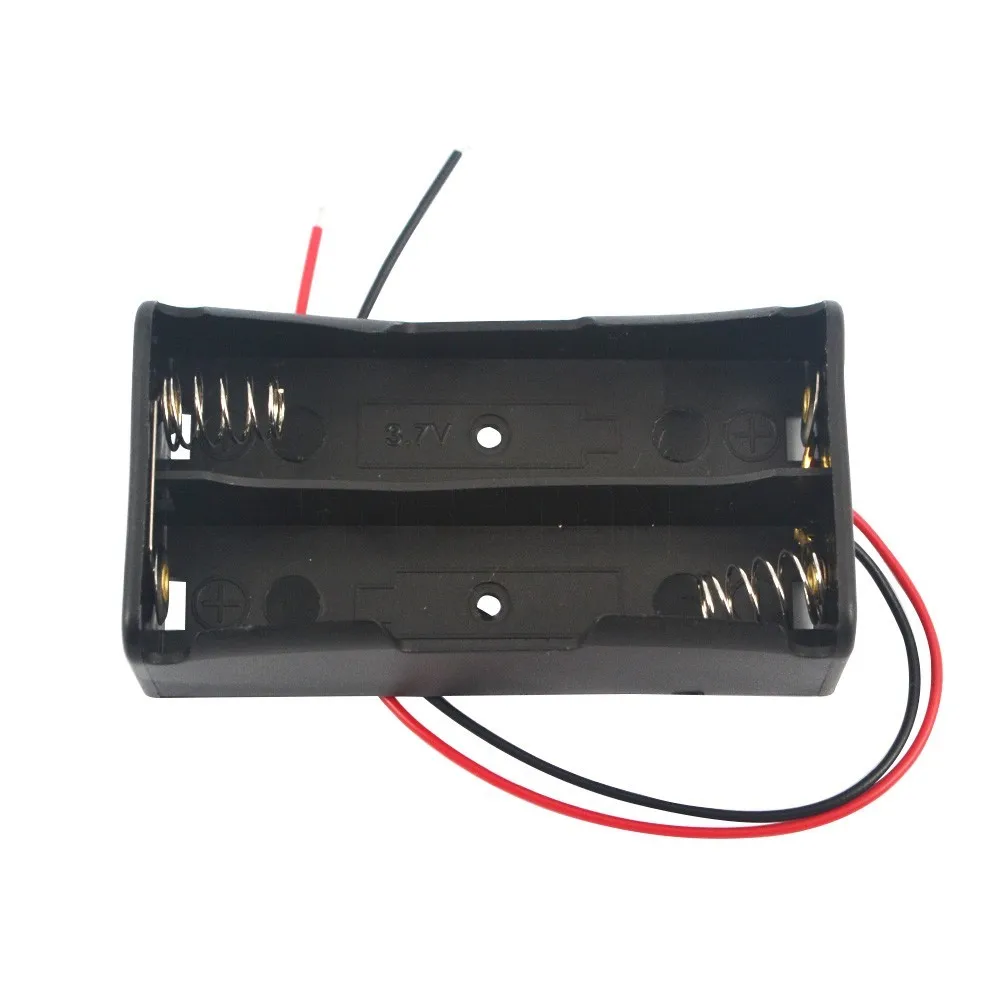 2pcs 2X18650 2*18650 2X3.7V 7.4V Battery Holder Box Case with Wire