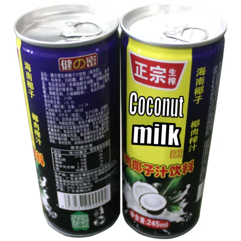 
wholesale 245ml organic frozen canned coconut water private label processing plant fruit vegetable juice 