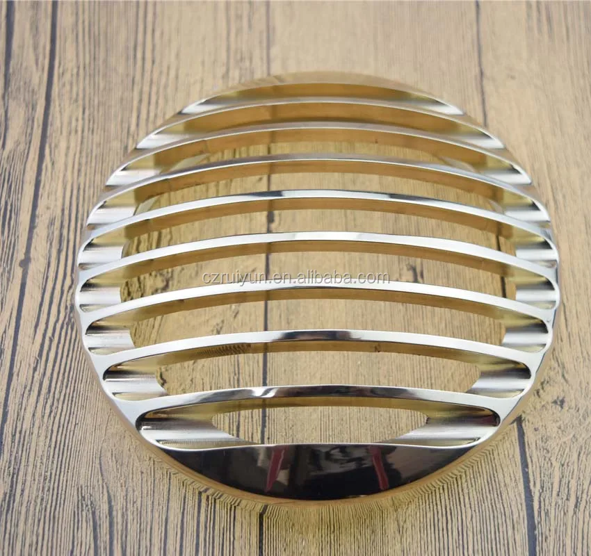 For Harley Davison Headlight Grill Cover Custom Brass Craft Rough Grille Cover Buy For Harley