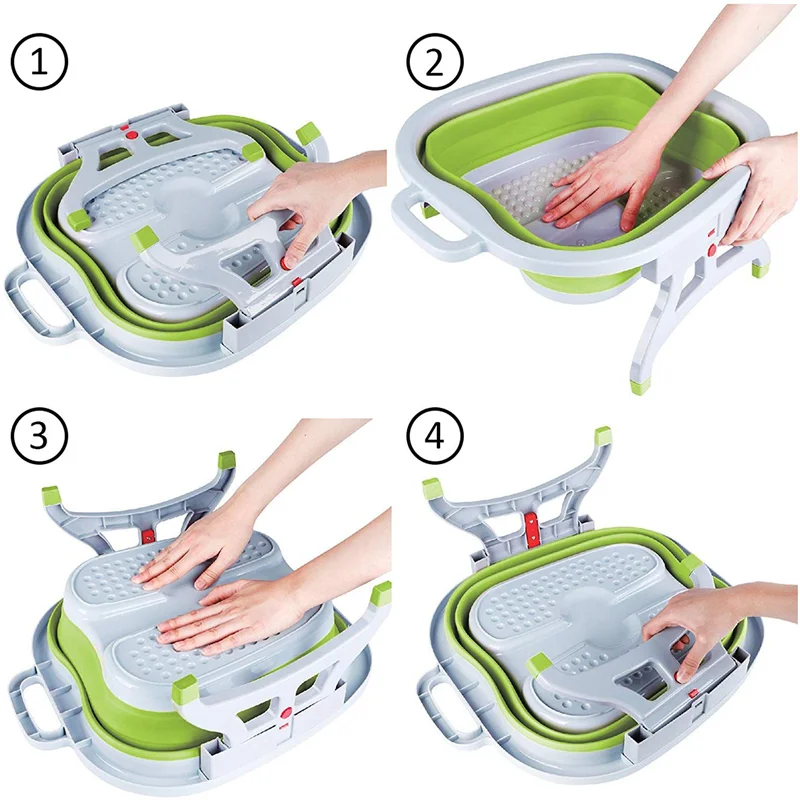 SPRING Inflatable Foot Soaking Bath Basin For Swimming Pool Clean Feet Home Spa Pvc